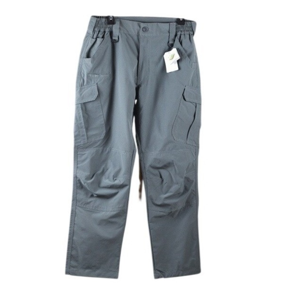 Natuvenix Mens Tactical Cargo Pants Gray Quick Dry Hiking Work Pants